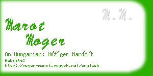 marot moger business card